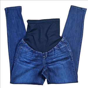 1822 Denim Maternity Medium Wash Stretch Skinny Jean Jegging Size 10
